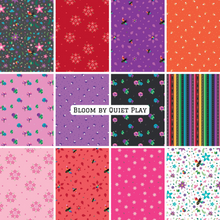 Load image into Gallery viewer, PRE-ORDER Bloom FAT QUARTER Bundle by Quiet Play (Kristy Lea) for Riley Blake Designs
