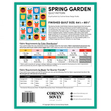 Load image into Gallery viewer, Spring Garden Quilt Pattern by Corinne Sovey (Solid Fabric Bundle Also Available)