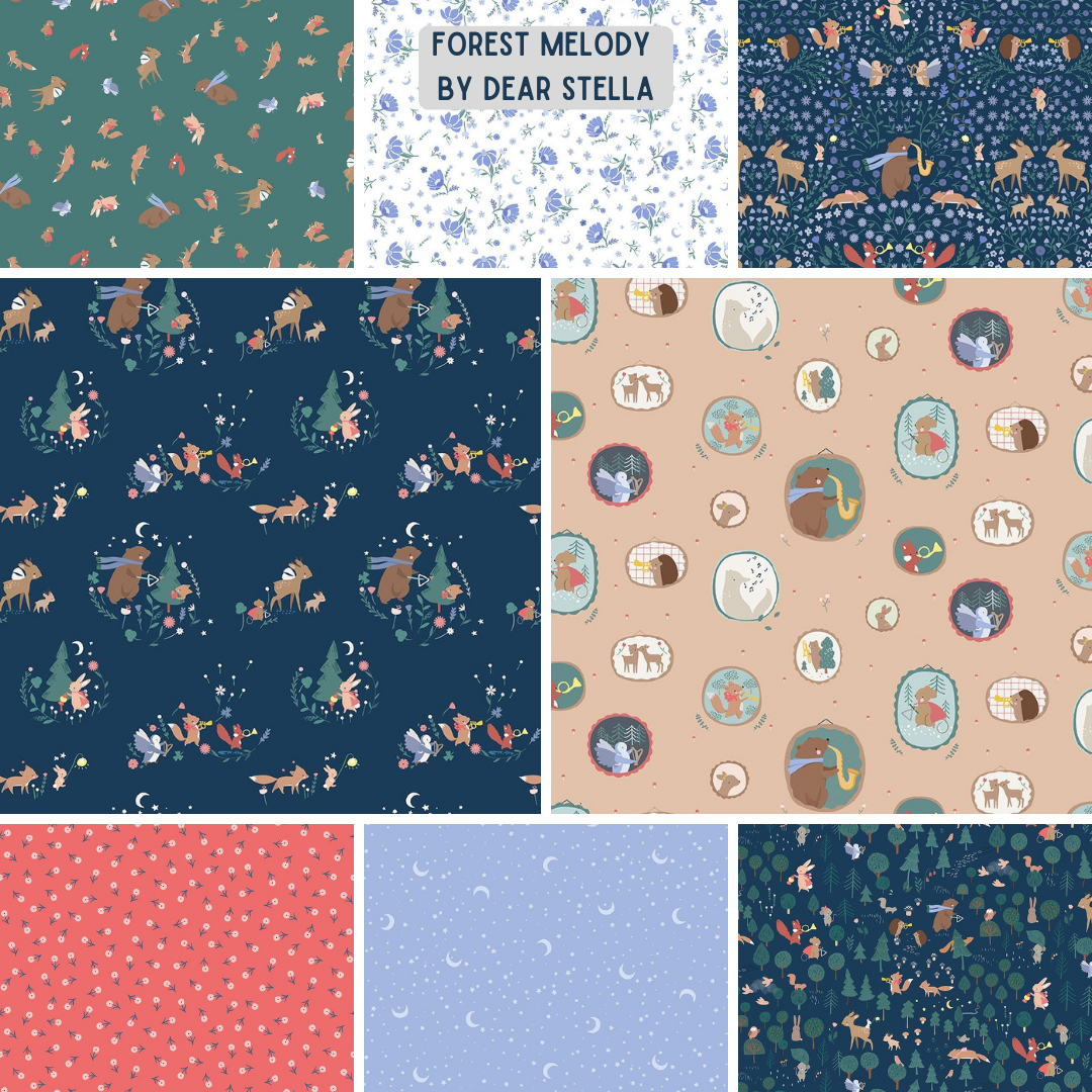 PRE-ORDER Forest Melody by Dear Stella Fat Quarter Stack x 8