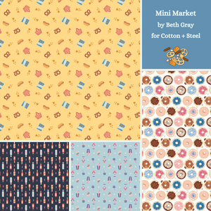 Mini Market Short Stack Fat Quarters (x4) by Beth Gray for Cotton + Steel