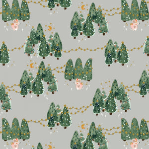 'Twas The Night Before Catmas Baby, It's Cold Outside in Fog by Callie & Co. for Cotton+Steel