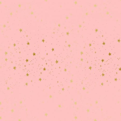 Rifle Paper Co. Primavera Stars Blush Pink Metallic Fabric Quilting Cotton