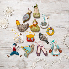 Load image into Gallery viewer, 12 Days of Christmas Felt Decorations Book by Corinne LaPierre