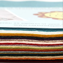 Load image into Gallery viewer, Corinne LaPierre Felt Bundle for the 12 Days of Christmas Felt Decoration from her book of felt ornaments 25 sheets of mixed wool and viscose felt in an array of colors for embroidery crafts