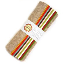 Load image into Gallery viewer, Corinne LaPierre Felt Bundle 10 Sheets Retro Childhood Cream Tan Vintage blue green red brown Wool Mix Embroidery Felting