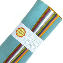 Load image into Gallery viewer, Corinne LaPierre Felt Bundle 10 Sheets Vintage Yellow Blue Green Cream Wool Mix Embroidery Felting