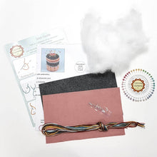 Load image into Gallery viewer, Corinne LaPierre Felt Pincushion Craft Kit Embroidery Pins Gift