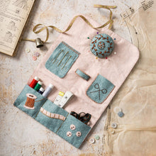 Load image into Gallery viewer, Corinne Lapierre sewing roll felt craft kit embroidery pincushion needle minder pockets gift quilter quilting