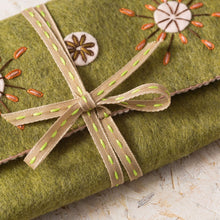 Load image into Gallery viewer, Corinne Lapierre sewing roll felt craft kit embroidery pincushion needle minder pockets gift quilter quilting
