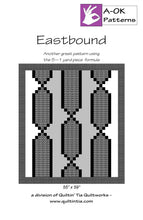 Load image into Gallery viewer, Eastbound quilt pattern by A-OK patterns 5 yard formula Irish chain alternative design