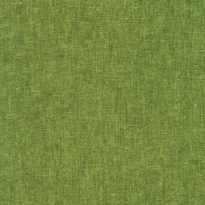 Robert Kaufman Yarn Dyed Essex Linen Palm Green Lime Pickle Fabric