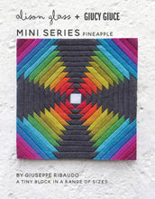 Load image into Gallery viewer, Mini Series Pineapple Quilt Block Pattern by Guicy Guice and Alison Glass Tiny Block in a Range of Sizes Foundation Paper Pieced