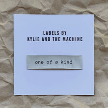 Load image into Gallery viewer, One of a Kind Kylie and the Machine Woven Quilt Label