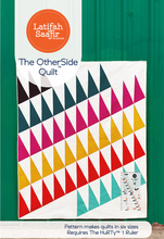 Load image into Gallery viewer, The Other Side Quilt pattern by Latifah Saafir studios the Hurty 1 ruler half-rectangles baby to king color