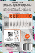 Load image into Gallery viewer, Latifah Saafir Studios Paperdrop Quilt pattern half-rectangle  Hurty 1 ruler 3 dimensional ribbons baby to king size