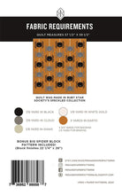 Load image into Gallery viewer, Pen + Paper Patterns Spider Quilt Intermediate traditional piecing pattern throw size quilt with bonus jumbo block for wall hanging or pillow