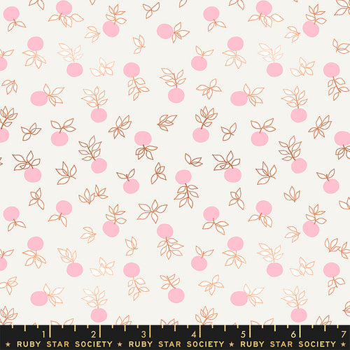 Ruby Star Society Stay Gold apple cream soda soft pink bronze metallic Melody Miller Moda Fabric Cotton Material Quilt