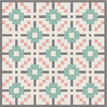 Load image into Gallery viewer, Senna Quilt Alex Bordallo Petite Circus Prints Art Gallery Fabrics AGF pink green black and white check silky cotton fabric material baby quilt throw kids