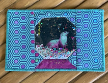 Load image into Gallery viewer, Snow Globe Glitter Postcard Pattern PDF