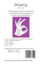 Load image into Gallery viewer, Starry Pattern by A-OK Patterns (5 Yard Pattern)