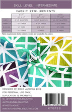 Load image into Gallery viewer, The Zola Quilt pattern by Kitchen Table Quilting baby lap twin size fabric requirements