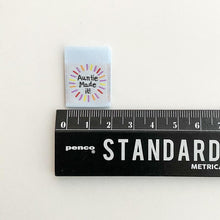 Load image into Gallery viewer, "Auntie Made It" Kylie and the Machine Woven Labels 8 Pack
