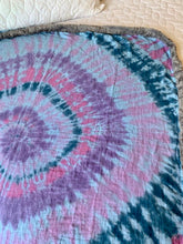 Load image into Gallery viewer, Small Batch Hand Tie Dyed Baby Swaddle Snuggly Blanket