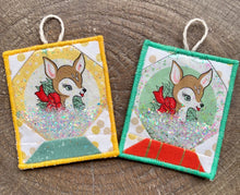 Load image into Gallery viewer, Snow Globe Glitter Ornament PDF Pattern Moonlight Quilters Design