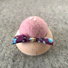 Load image into Gallery viewer, Brooklyn Haberdashery Turned Wood Pincushion Handmade in Japan