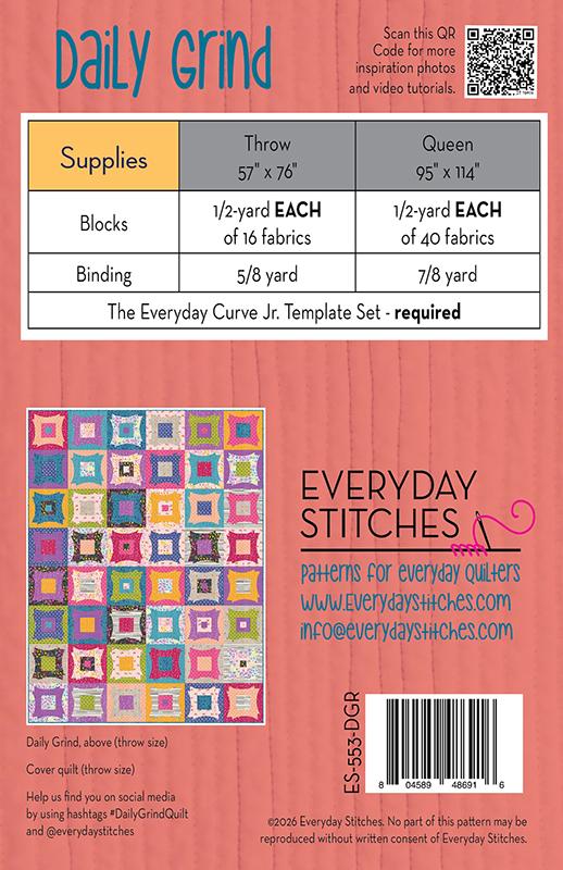 Daily Grind Quilt Pattern by Everyday Stitches – Moonlight Quilters