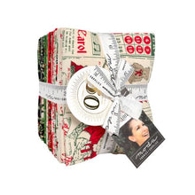 Load image into Gallery viewer, Holiday Cheer by Stacy Hsu for Riley Blake Designs cotton fat quarter bundle Santa Clause Christmas trees red green black cream quilt fabric
