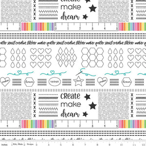 Make Main in White by Kristy Lea for Riley Blake