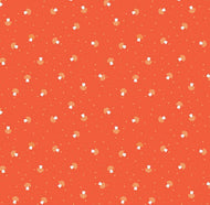 Bloom Mushies Orange Kristy Lea Quiet Play Riley Blake Designs quilt cotton scattered mushrooms tone on tone polka dots