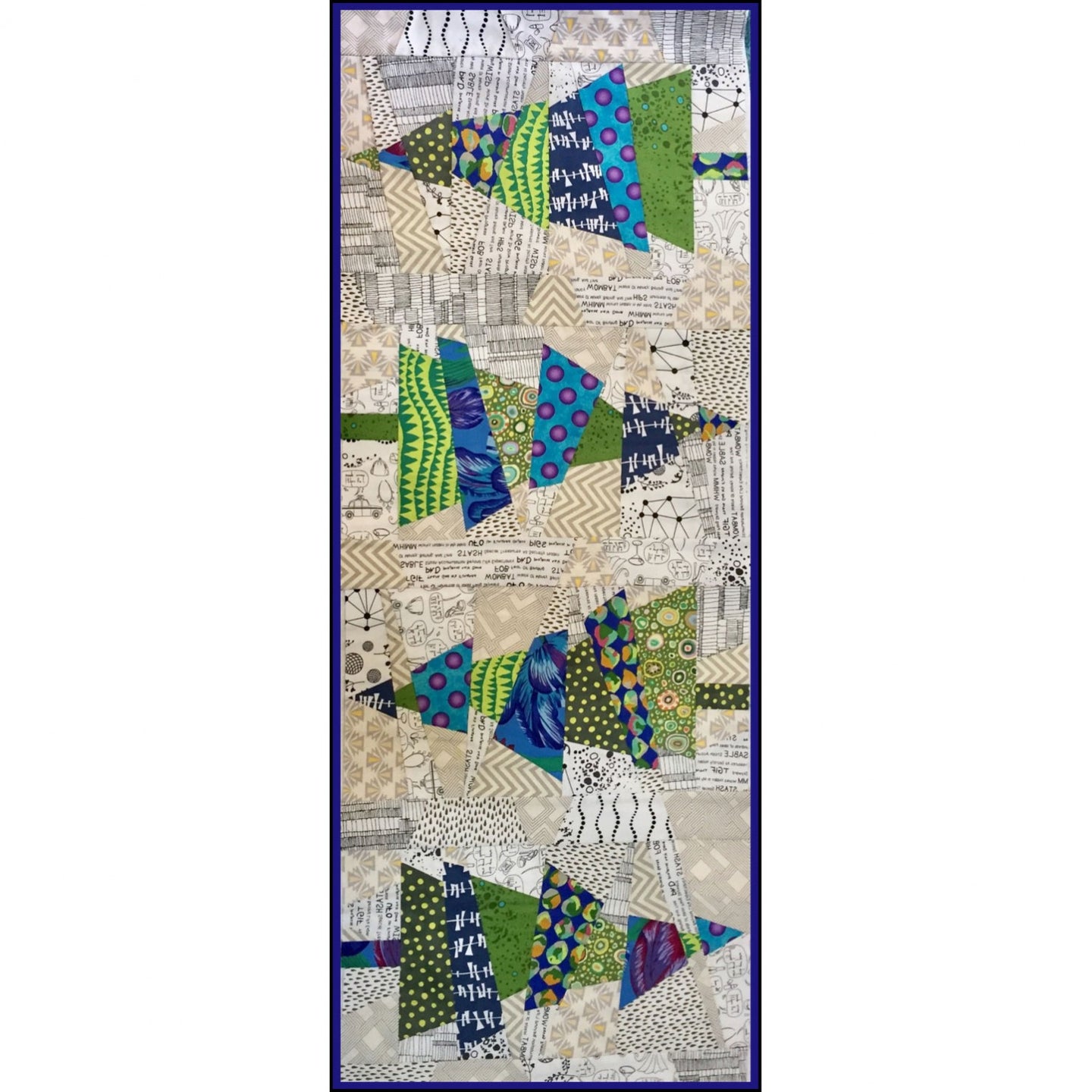 Cut Loose Press Crazy Christmas Trees table runner pattern Karla Alexander improv trees precut friendly beginner easy weekend project