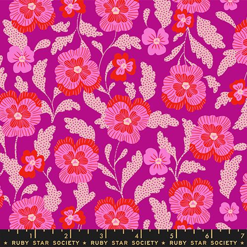 Hello Alice Floral in Berry by Sarah Watts for Ruby Star Society Moda ...