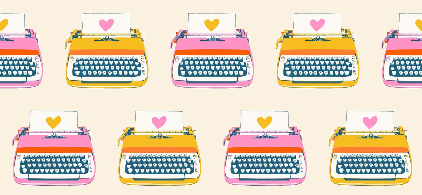 Best Day Ever Typewriters in Natural Ruby Star Society Moda