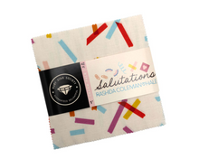 Load image into Gallery viewer, Salutations Ruby Star Society 5&quot; Charm Pack
