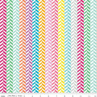 Effervescence Circles Riley Blake Designs light white squiggles multi-colored herringbone stripe pattern in aqua hot pink violet yellow orange quilt weight cotton 