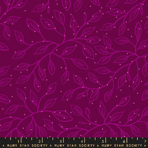 Ruby Star Society Sara Watts Moda Fabric cotton quilt bag garment purple velvet glow garden wandering vine tone on tone spinkled tiny dots 