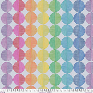 Valori Wells Freespirit Fabric quilt cotton rainbow large dots with shading