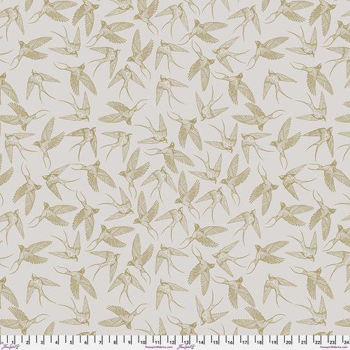 Swallows in Neutral by Valori Wells for Freespirit Fabrics
