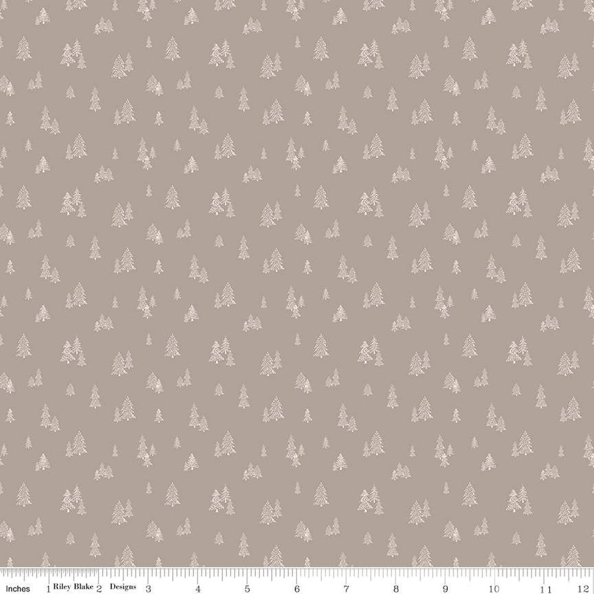 Round the Mountain Pinpoint Pines Shell low volume trees tone on tone Riley Blake Designs outdoorsy by Casey Cometti Quilt weight quality cotton fabric