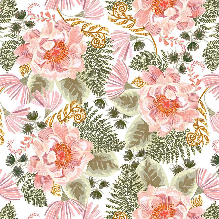 Dear Stella Swan Song Main Floral by Rae Ritchie