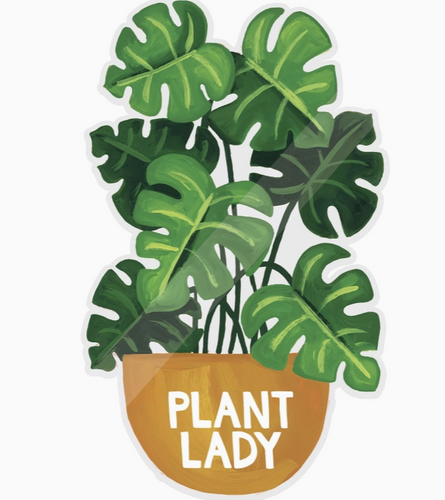 1Canoe2 Plant Lady Sticker adhesive decal