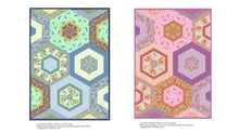 Load image into Gallery viewer, Succulent Garden Quilt Everglow fabrics by Tula Pink for Free Spirit Fabrics Pattern by Crimson Tate
