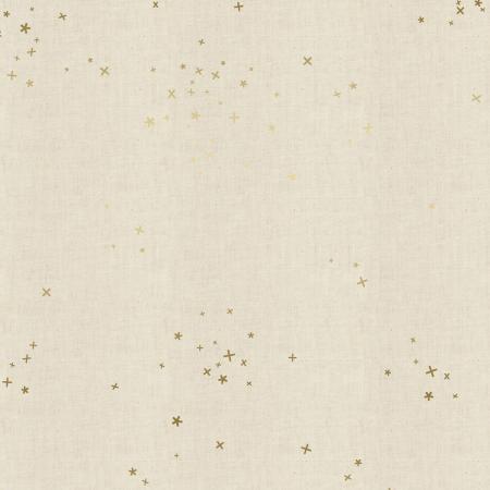 Cotton+Steel Basics - Freckles - Twinkle Unbleached Metallic Fabric