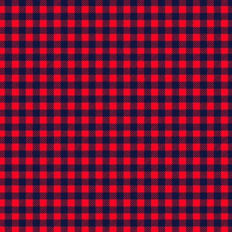Dear Stella Plaid Checker red and navy salsa small check to coordinate with Santa Jaws or other holiday quilt tree skirt stocking project cotton fabric material