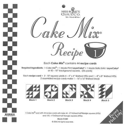 Cake Mix Version One Piecing Paper