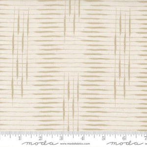 Slow Stroll Cattail Crossing in Natural by Fancy That for Moda Fabrics