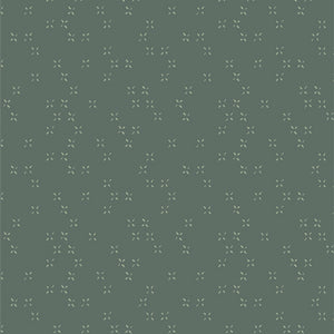 Art Gallery Fabrics Lilliput Sharon Holland Twinkle Twinkle Evergreen Blender Coordinate  Cotton Soft Green White Stars